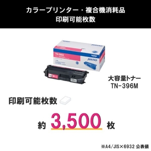 ブラザー トナーカートリッジ JUSTIO マゼンタ TN-396M-イメージ3