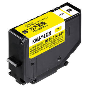 エコリカ KAM-Y-L互換リサイクルインクカートリッジ イエロー イエロー ECI-EKAML-Y-イメージ1