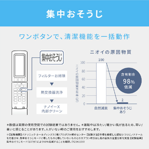 パナソニック 「標準工事費サービス」 20畳 フィルター自動清掃 省エネハイパワーエアコン Eolia(エオリア) Xシリーズ CS-X636D2-W-S-イメージ15