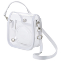 エレコム instax mini 12用(チェキ) カメラケース/クリア/ホワイト クリア/ホワイト IC-CCM12WH