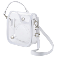 エレコム instax mini 12用(チェキ) カメラケース/クリア/ホワイト クリア/ホワイト IC-CCM12WH