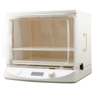 食パン1斤型が2つ入るサイズのコンパクトな発酵器。 ●コンパクトなのにしっかり入る。 ●工具なし1分で組み立て&分解ができ、簡単に水洗いができ衛生的※ヒーター本体は水洗いできません。(生活防水
