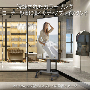 ハヤミ ディスプレイスタンド ダークシルバー PH-725-イメージ2