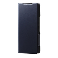 エレコム arrows We2用ソフトレザーケース 薄型 磁石付 ネイビー PM-F241PLFUNV