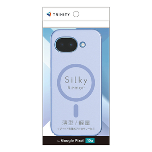 トリニティ Google Pixel 10a用[Silky Armor] マグネット吸着式アクセサリー対応 シルキータッチケース マットクリアブルー TR-PX2610A-SA-CLBL-イメージ1