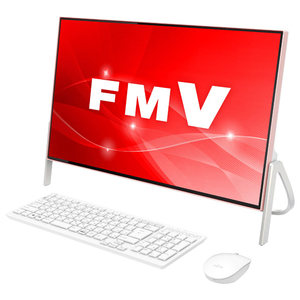 【FMV】ディスプレイ一体型 デスクトップPC FMVF52C2PG（ピンク） 富士通 FMVF52C2PG 一体型デスクトップパソコン KuaL ESPRIMO ホワイト