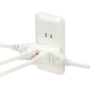 ヤザワ 雷ガード付4個口クワトロタップ ホワイト Y02QK400WH-イメージ2