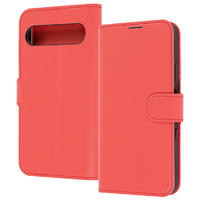 レイ・アウト Xperia 10 VII用耐衝撃 マグネットベルト シンプル 手帳型レザーケース レッド RT-RXP10M7ELC1/R