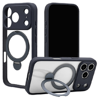 ラスタバナナ iPhone17 Pro用ZEROSAFE 極 回転スタンド 磁力充電対応 ネイビー 9007IP5BZSNV