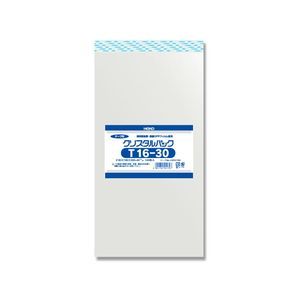 シモジマ クリスタルパック 160×300(+40)mm 100枚 T16-30 F180214-#006741700-イメージ1
