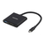グリーンハウス USB Type-Cドッキングステーション ブラック GH-MHC3A-BK-イメージ1