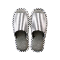 ストロング 抗菌竹炭繊維スリッパ Lsize GY FC844MS-10-4-825-60-09