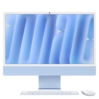 Apple 24インチiMac Retina 4．5Kディスプレイモデル： 10コアCPUと10コアGPUを搭載したApple M6チップ, 16GB, 256GB SSD - ブルー MH094J/A