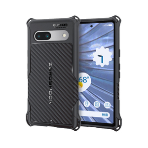 エレコム Google Pixel 7a用ZEROSHOCKケース グリップ ブラック PMWP231ZEROGBK-イメージ2