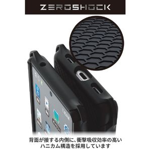 エレコム Google Pixel 7a用ZEROSHOCKケース グリップ ブラック PMWP231ZEROGBK-イメージ6