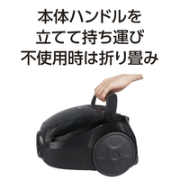 AQUA AQC-CT1A(K) キャニスタークリーナー(紙パック式) ブラック