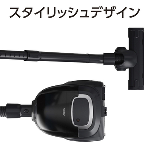 AQUA キャニスタークリーナー(紙パック式) ブラック AQC-CT1A(K)-イメージ3