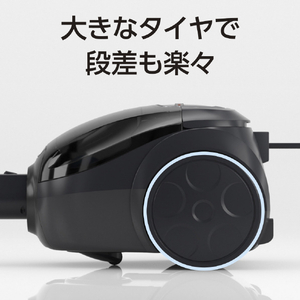 AQUA キャニスタークリーナー(紙パック式) ブラック AQC-CT1A(K)-イメージ4