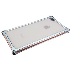 ギルドデザイン iPhone 8Plus/7Plus用アルミ製バンパーケース シルバー GI-412S-イメージ1