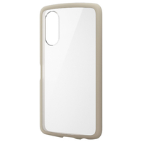 エレコム arrows We2用TOUGH SLIM LITE フレームカラー ストラップホールシート付 カフェオレ PM-F241TSLFCBE