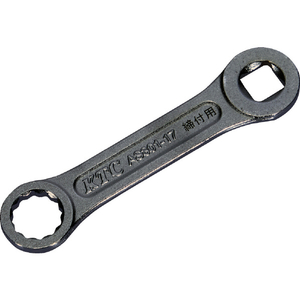 ＫＴＣ 車輌整備レンチ ボールジョイントロックナットレンチ 締付用 全長１２９ｍｍ 差込角１２．７ｍｍ KTC ボールジョイントロックナットレンチ AS801-17-イメージ1