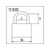 ＡＢＵＳ 真鍮南京錠 T84MB-15LS バラ番 FC168FS-4451872-イメージ4