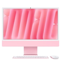 Apple 24インチiMac Retina 4．5Kディスプレイモデル： 10コアCPUと10コアGPUを搭載したApple M6チップ, 16GB, 256GB SSD - ピンク MH0A4J/A