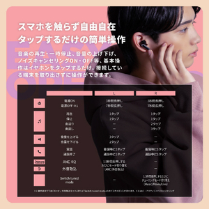 AVIOT トゥルーワイヤレスイヤフォン ブラック TE-U1-BK-イメージ17