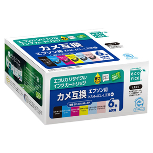 エコリカ リサイクルインクカートリッジ(6色パック) ECI-EKAML-6P エコリカ リサイクルインクカートリッジ(6色パック) ECI-EKAML-6P