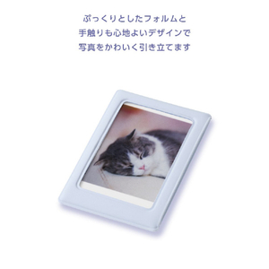 エレコム instax(チェキ)mini film用 マグネットフォトフレーム ブルー IC-PCMGBU-イメージ6