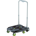 トラスコ 樹脂台車　カルティオミニ　ｗｅｅｇｏ　省音Ｇ車輪　ブラック　ストッパー付 WP-2G-BK-JS
