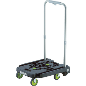 トラスコ 樹脂台車　カルティオミニ　ｗｅｅｇｏ　省音Ｇ車輪　ブラック　ストッパー付 WP-2G-BK-JS-イメージ1