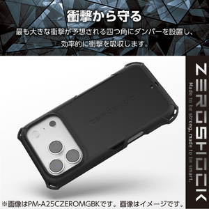 エレコム iPhone 17 ProMax用ZEROSHOCK ケース MAGKEEP ブラック PM-A25DZEROMGBK-イメージ3