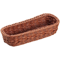 シンドー 抗菌樹脂 カトラリーバスケット DS109 ブラウン FC214LW-7703880