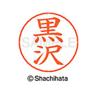 シヤチハタ ネームペン用ネーム シルバー 既製 黒沢 FC46773-X-GPS-1002