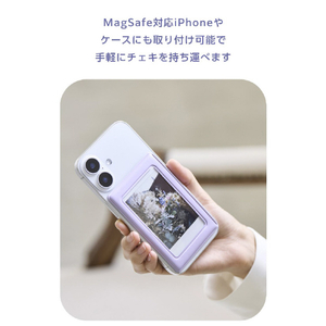 エレコム instax(チェキ)mini film用 マグネットフォトフレーム パープル IC-PCMGPU-イメージ5