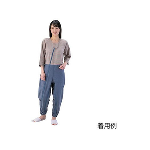 松本ナース産業 つなぎねまき ビンテージツイル 千鳥ブルー LL FCF856C-7-9336-04-イメージ1