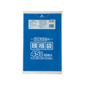 ジャパックス 規格ポリ袋45L 0.025mm厚 650×800mm 青透明 10枚 FCG635V-F-41