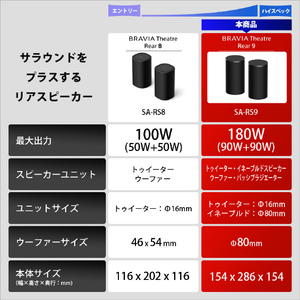 SONY リアスピーカー SA-RS9-イメージ10