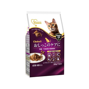 アースペット ファーストチョイス choiceS おしっこのケアに 成猫用1歳以上 350g FCE885K-イメージ1