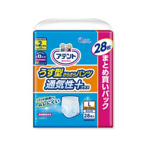 大王製紙 アテントうす型さらさらパンツ 男女共用 L～LLサイズ 28枚 FCR7245-イメージ1