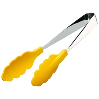 田辺金具 抗菌耐熱カラートング 小 200mm 黒 FCL4252-024110003