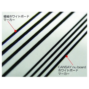 欧文印刷 ホワイトボードマーカー3本セット(黒) FC075KP-1948122-イメージ3