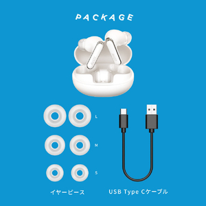 AVIOT トゥルーワイヤレスイヤフォン ホワイト TE-U1-WH-イメージ8
