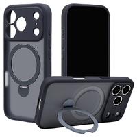 ラスタバナナ iPhone17 Pro用ZEROSAFE 極 回転スタンド 磁力充電対応 フロストネイビー 9010IP5BZSFNV