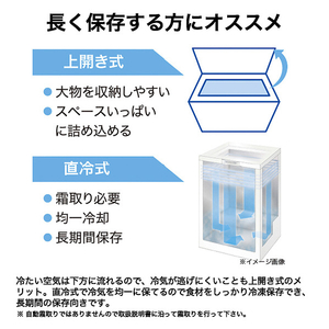 ハイアール 66L 上開き冷凍庫 JF-C7A(W)-イメージ8