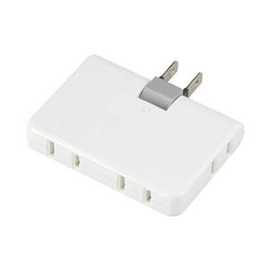 ヤザワ 4個口コーナータップ ホワイト Y02C400WH-イメージ1