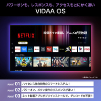 ハイセンス 65A68S 65V型4Kチューナー内蔵4K対応液晶テレビ e angle