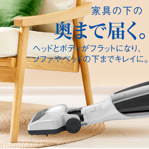 AQUA サイクロン式コードレススティッククリーナー ホワイト AQC-ZX1A(W)-イメージ11