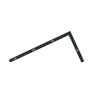シンワ測定 曲尺小型　サンデーカーペンター黒色30cm×15cm　表裏同目 12435-イメージ1